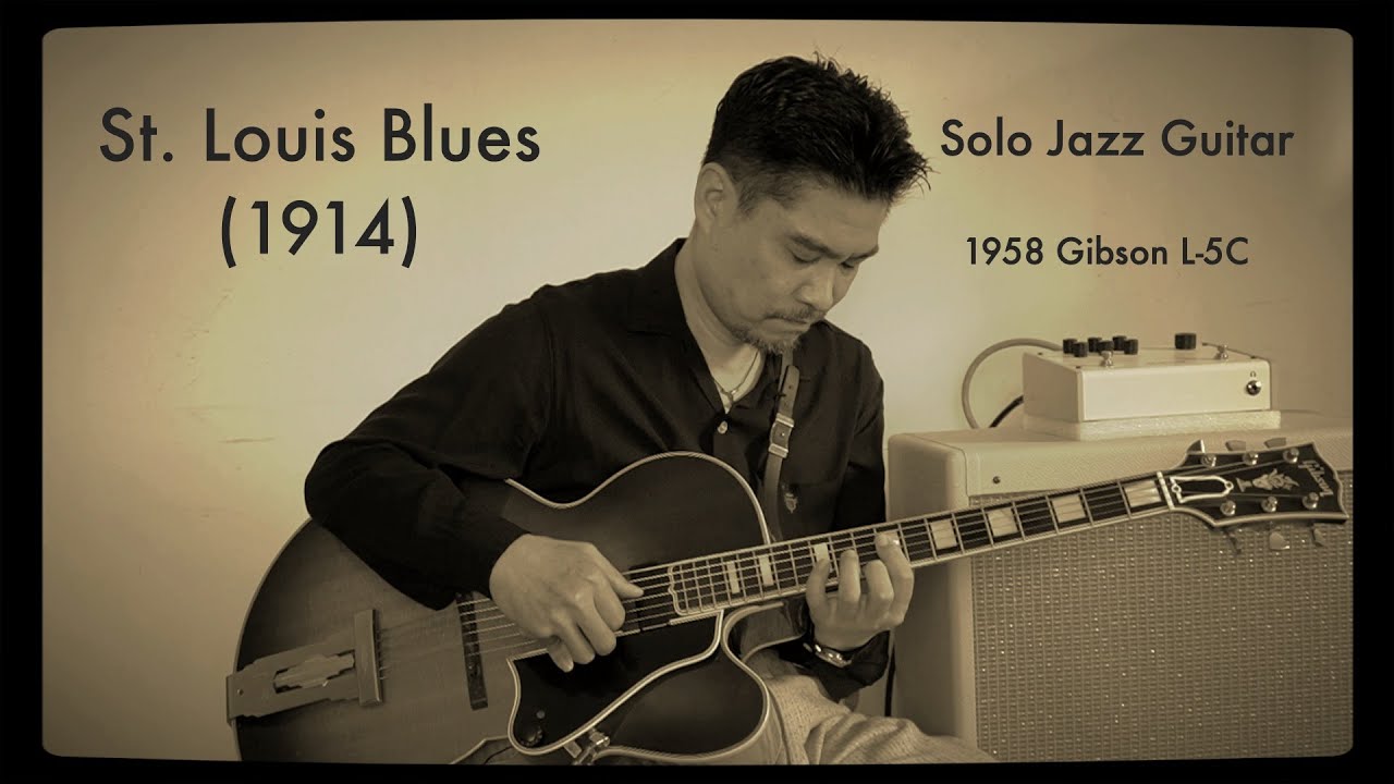 St. Louis Blues (1914) Solo Jazz Blues Guitar Hideo Date (A=432Hz) 1958 Gibson L-5C Milkman Sound