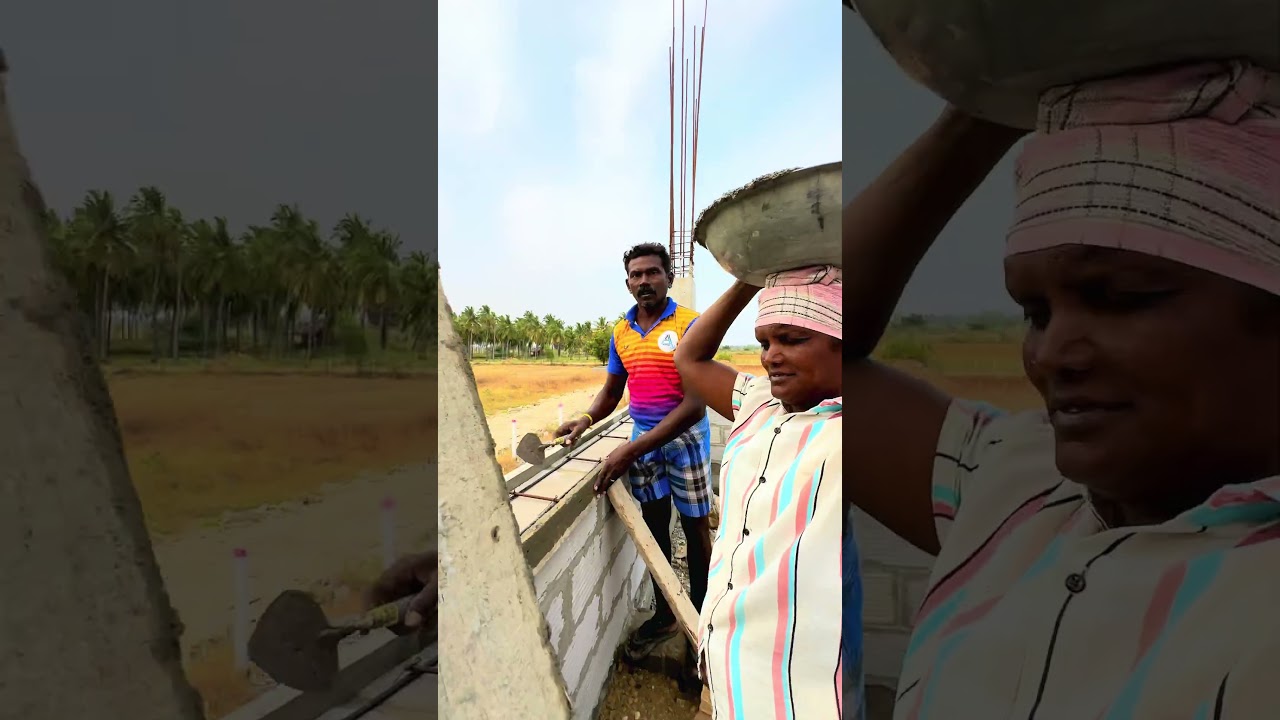 Magnificent! Sill Plate Making Of AAC Block Wall Construction #shorts