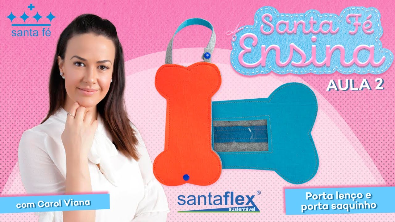 PORTA SAQUINHO E LENÇO UMEDECIDO PARA PETS EM SANTAFLEX - Santa Fé Ensina com Carol Viana