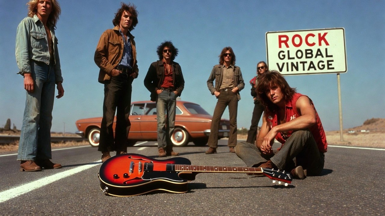 Best Rock Global Vintage 🤘 Vintage Highway Rock 🎸 1980s Guitar Atmosphere