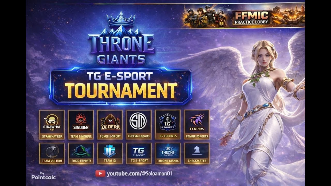 FFMIC Open Qualifire free lobby live- TG E-Sport Tournament. TG,IG,IQ,VTR,TS,SOLO,INC,Homies.... #tg
