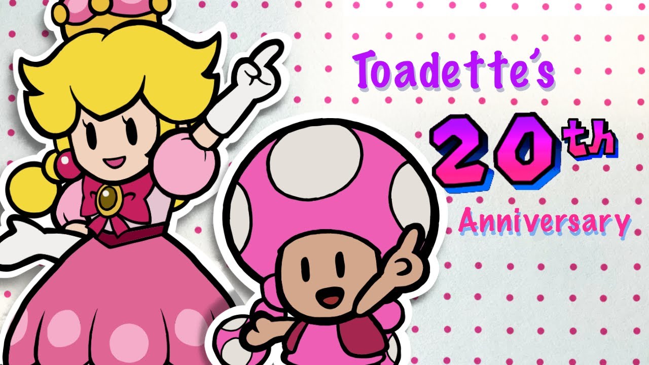 In The Pink : Toadette's 20th Anniversary  | Paper Mario Stop-Motion Compilation