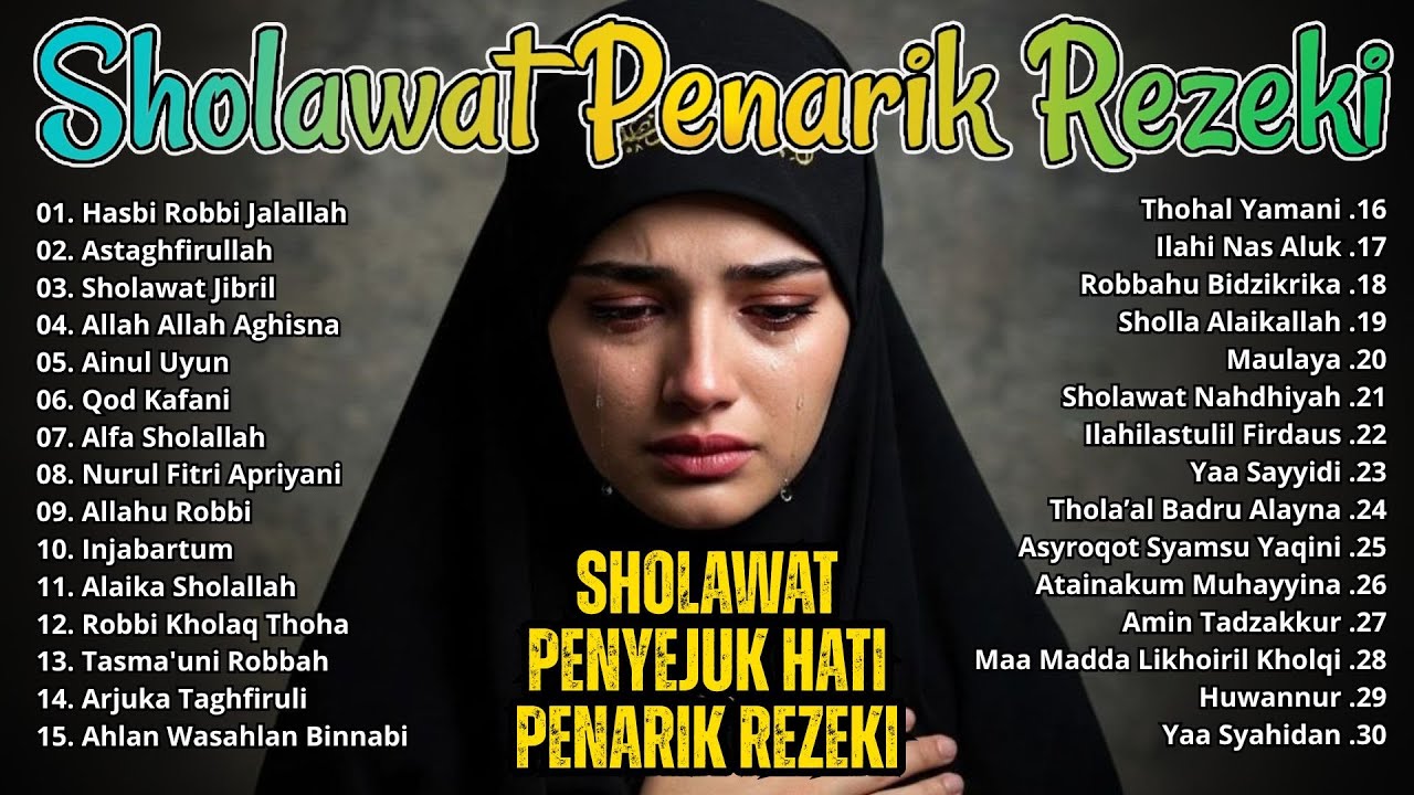 SHOLAWAT PENARIK REZEKI TAK DIDUGA || HASBI ROBBI JALALLAH - ASTAGHFIRULLAH - SHOLAWAT JIBRIL