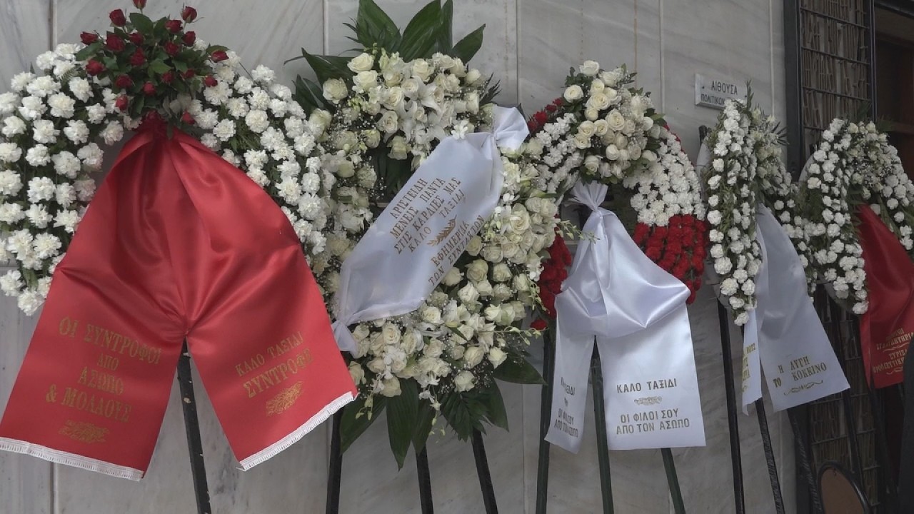 Πολιτική κηδεία του Αριστείδη Μανωλάκου