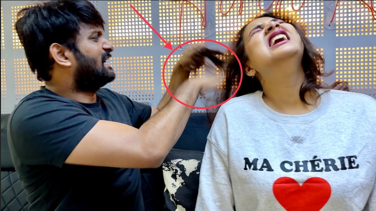 Boyfriend Does My HairStyle Challenge - Worst Mistake - He Pulled My Hairs @HirenAminOfficial