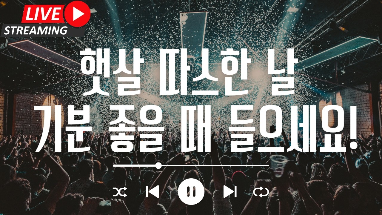 [라이브 음악방송 중] 중간 광고 끊김 없음! 햇살 따스한 날 드라이브 할 때 그냥 틀어놓으세요! 멜론/지니/스포티파이/유튜브뮤직에 있어요!