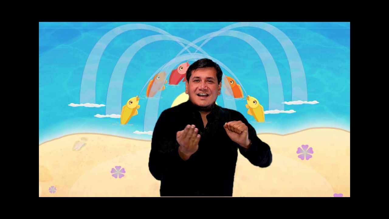 los peces en el rio  villancico en Lengua de Señas Colombianas