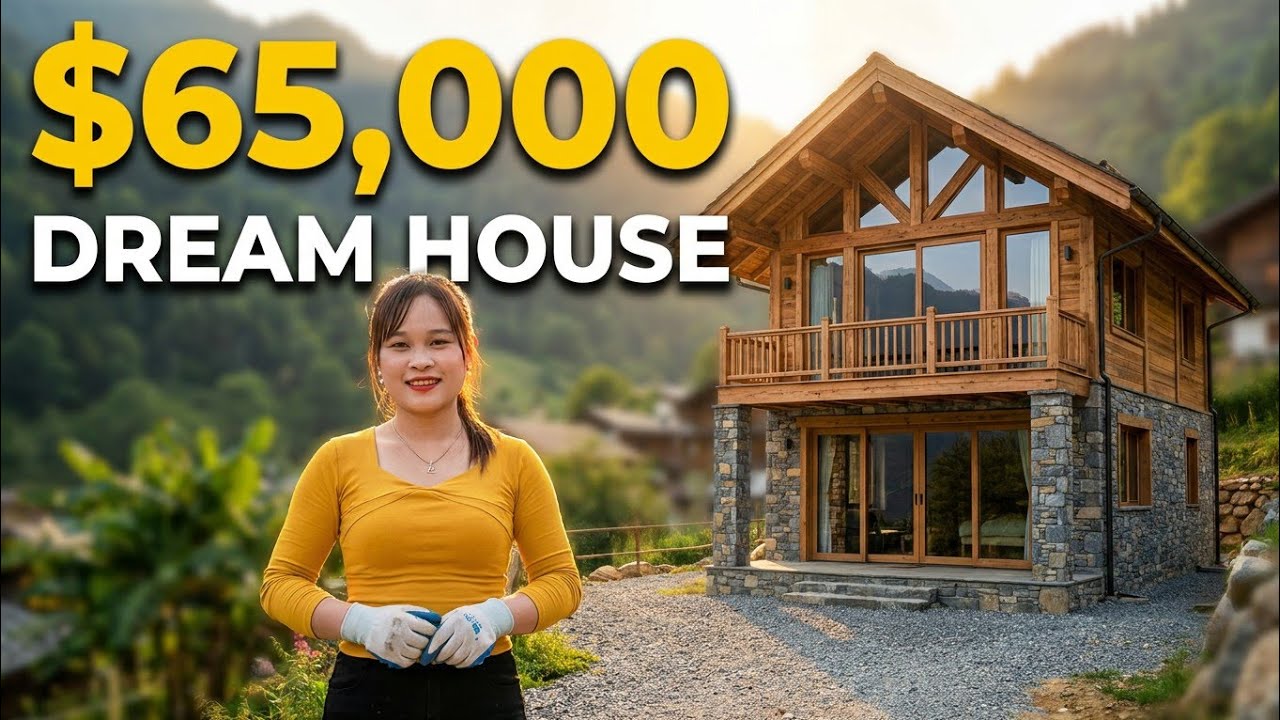 🏕️ TIMELAPSE: START TO FINISH ALONE BUILD LOG CABIN 🌿 | OFF GRID WOODEN HOUSE & KITCHEN#offgrid 