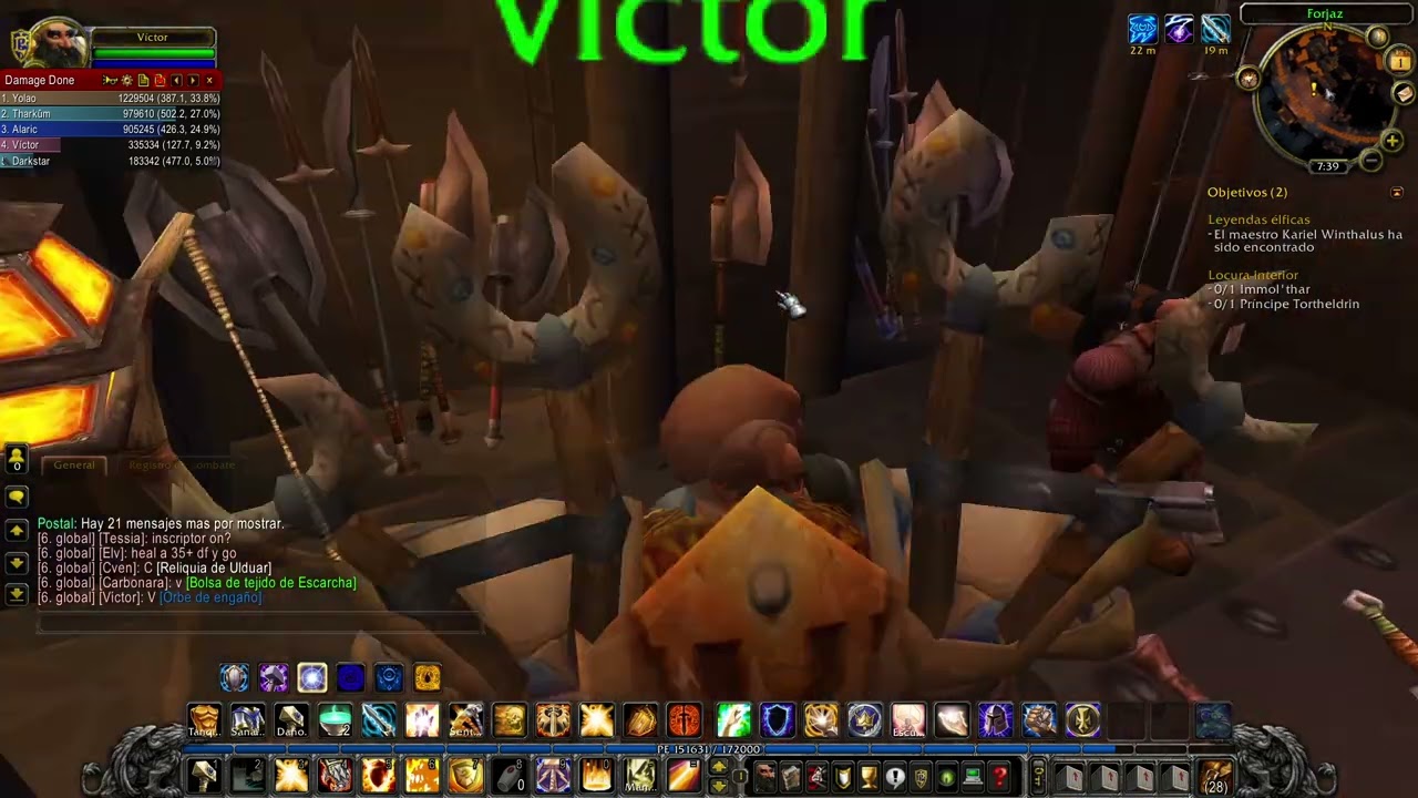 Paladín Protección, WoW 3.3.5, RDF leveo, rol aleatorio. Wow Patagonia. #9 Víctor.