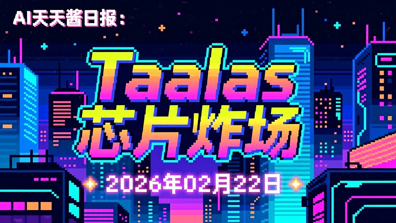 推理速度狂飙10倍！Taalas硬核芯片HC1炸场 【AI日报 2026-02-22】