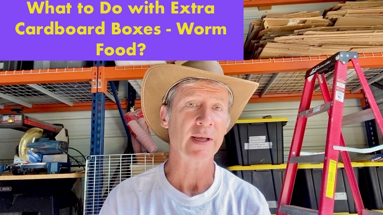 What to Do with Extra Cardboard Boxes - Worm Food?