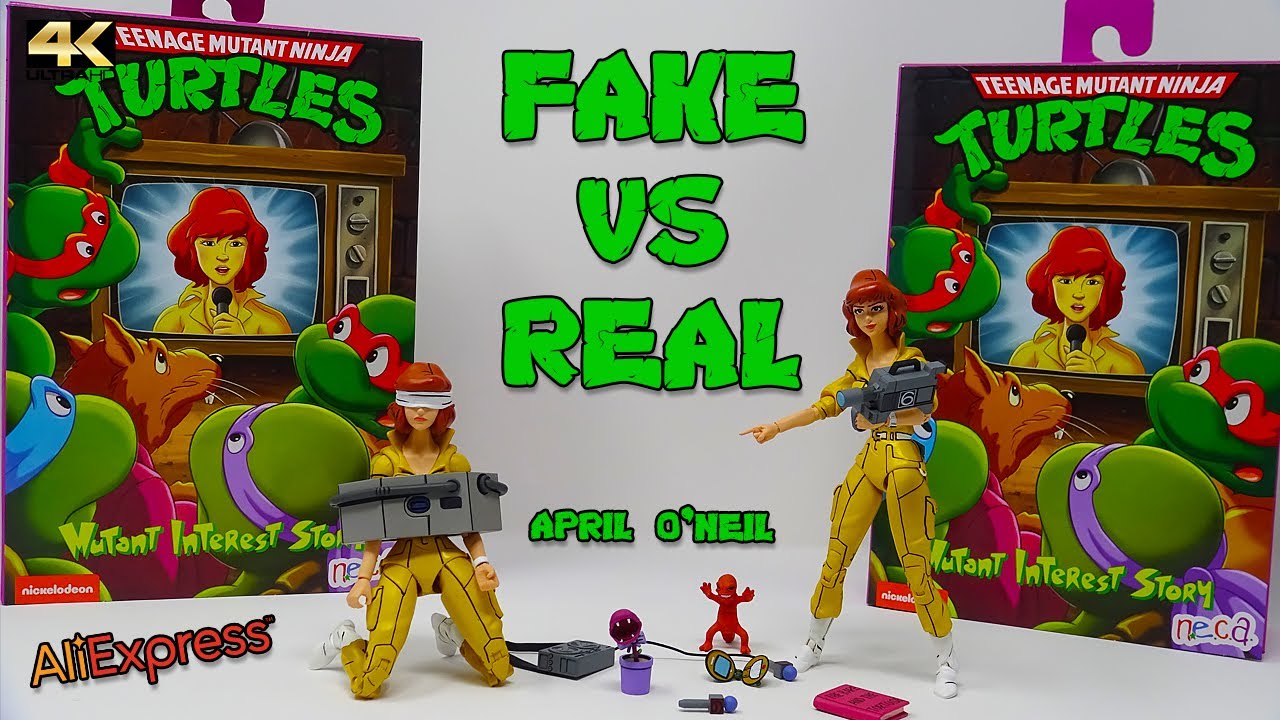 Подделка Эйприл О'Нил на AliExpress!? Подделка TMNT от Neca против оригинала