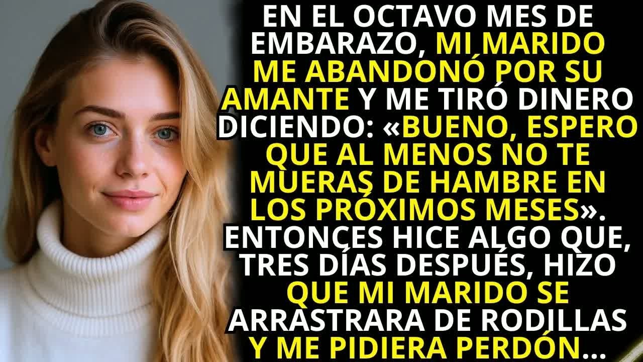 Mi marido me abandonó en el octavo mes de embarazo  Entonces hice algo que, tres días después…
