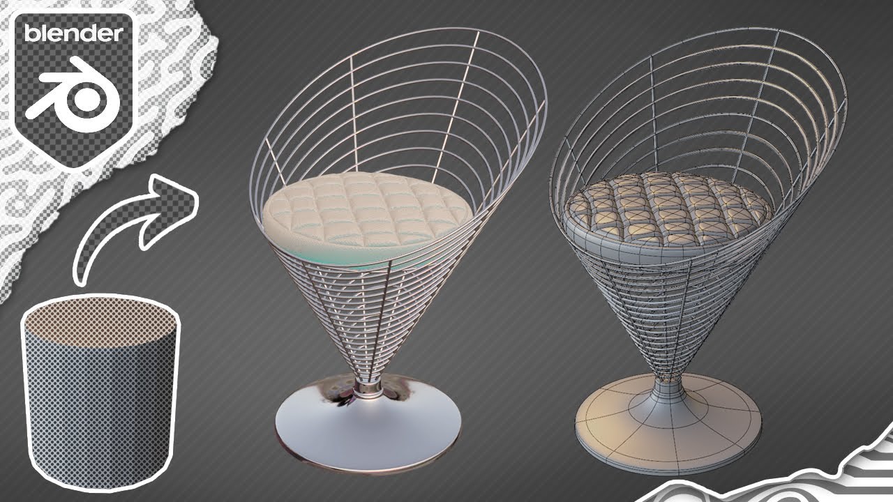 How to Make a Wire Cone Chair in Blender 3.1