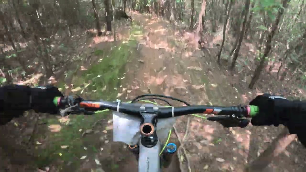1776 Trail at Jarrod's Place Bike Park is STEEP, ROCKY, and Technical - MTB Tech Trail in Georgia