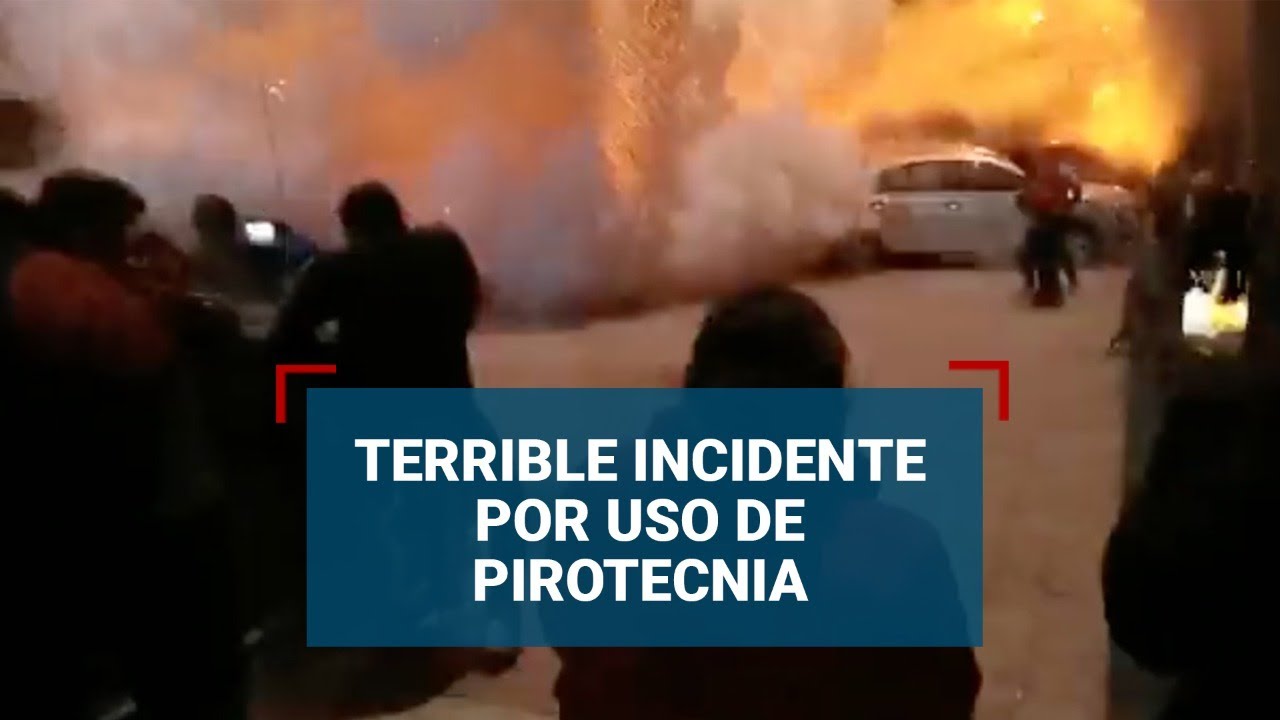 #IMPACTANTE | Accidente de pirotecnia afuera de templo que celebraba a la Virgen de Guadalupe