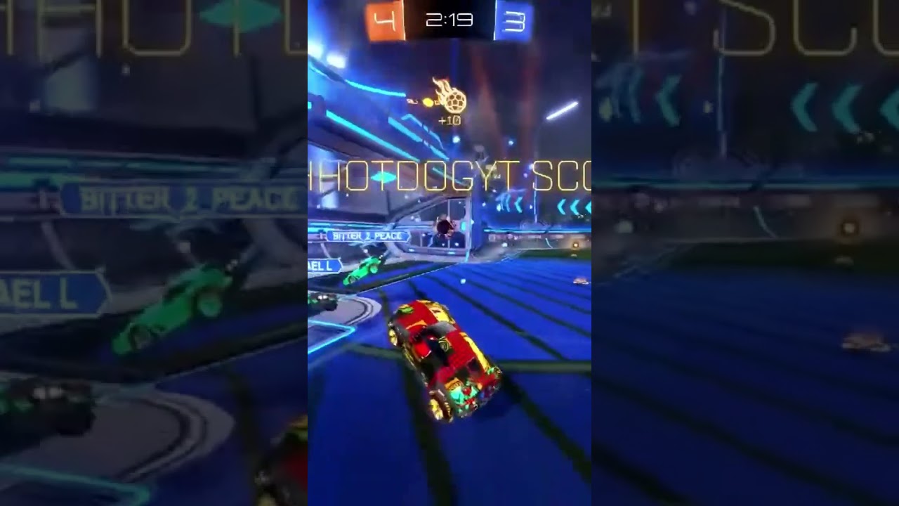 Corner shot rocket league