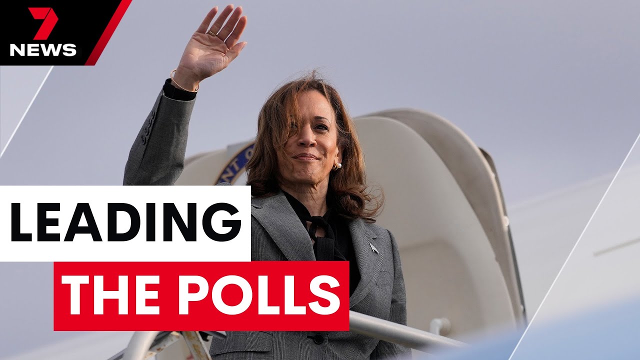 Kamala Harris in lead of U.S. polls | 7NEWS