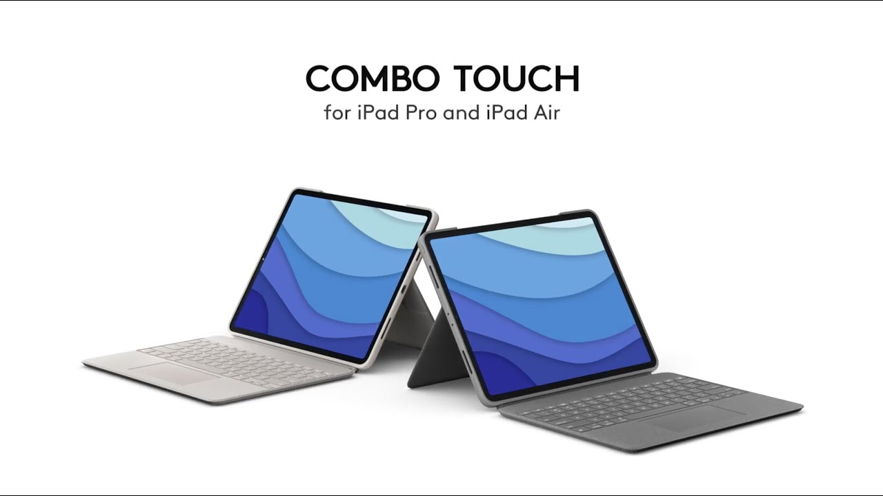 Estojo com teclado para iPad Pro e iPad Air Logitech Combo Touch - Oxford Grey e Sand pt br