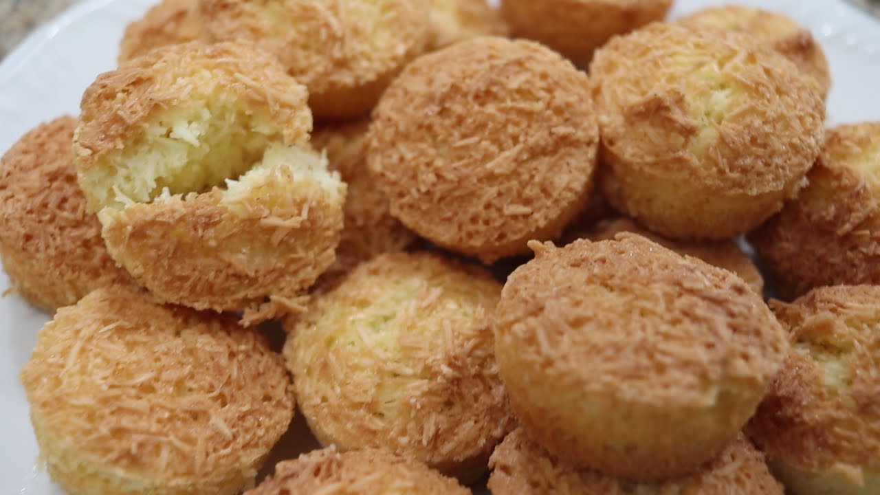 PARECE QUEIJADINHA MAS NÃO É | Você vai adorar esse biscoito de coco | Fácil & sem lactose