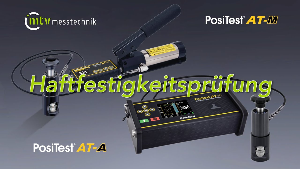 Der Abreißversuch: Haftzugprüfung auf Metall & Beton mit PosiTest AT