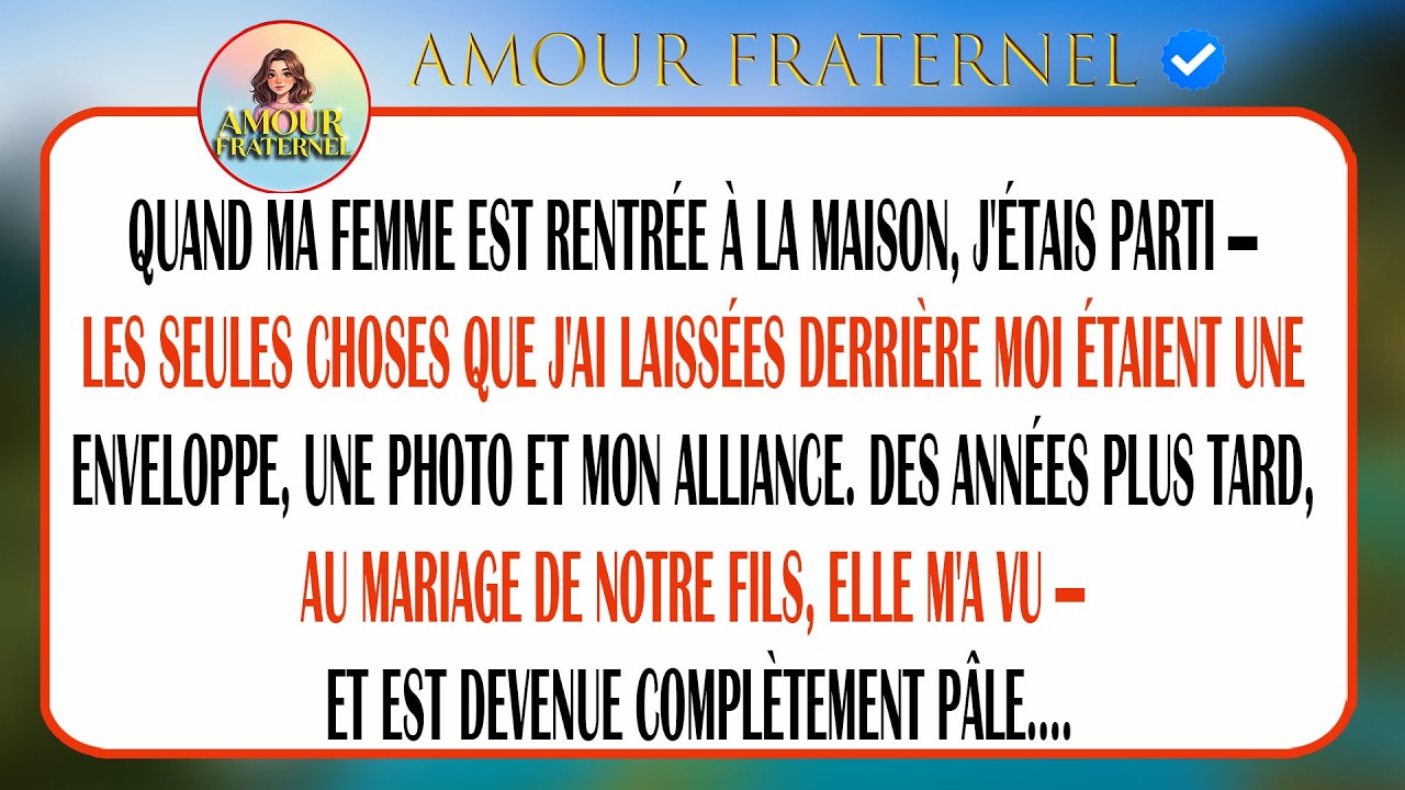 Quand Ma Femme Est Rentrée, J’avais Disparu, Ne Laissant Qu’une Enveloppe Et Une Photo.