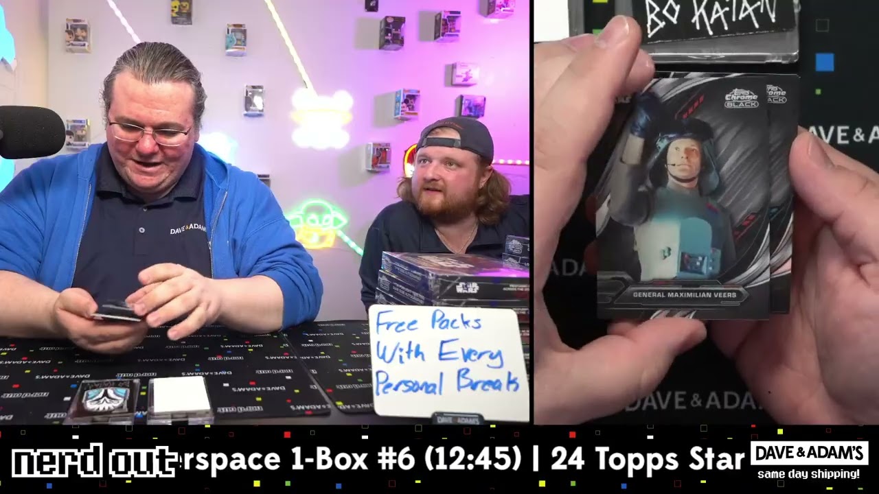 2024 Topps Star Wars Chrome Black Hobby 12-Box Case 12-Spot Box Break #1