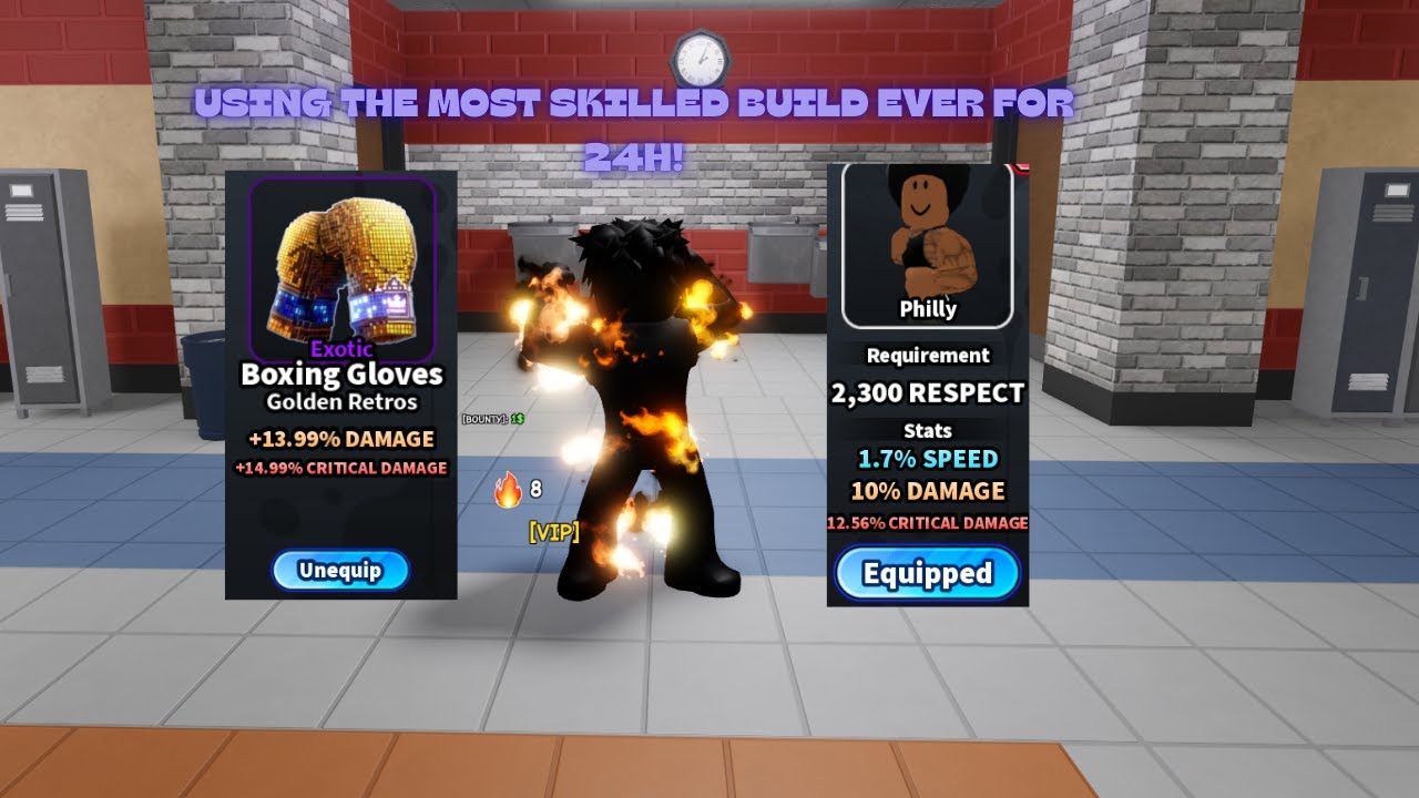 Using Philly And Golden Retros To DOMINATE Public Servers For 24 Hours! (fight in a school)