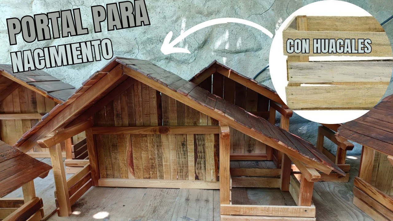 Haz tu propio portal de Belén /  pesebre con cajas de madera #hazlotumismo