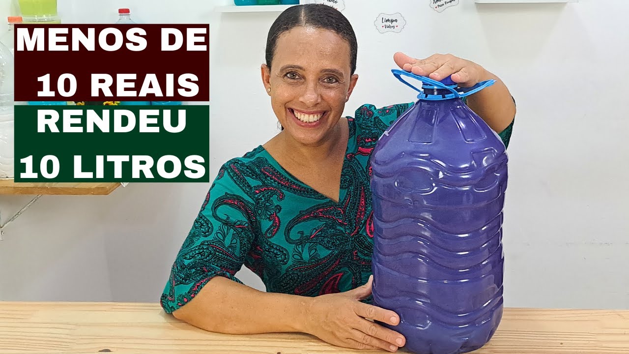 GASTE MENOS DE 10 REAIS E FAÇA 10 LITROS DE DESINFETANTE PERFUMADO E POTENTE