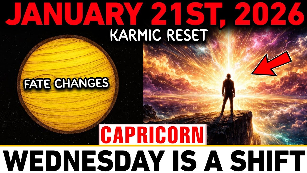 🔮 Capricorn ♑ January 21, 2026 — Past Karma Ends & Future Blessings Begin! 🌌✨