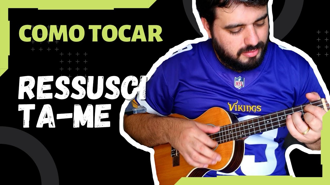 ⚠️Como Tocar⚠️ Ressuscita-me - Aline Barros | Ukulele Tutorial | Aula de Ukulele para iniciantes