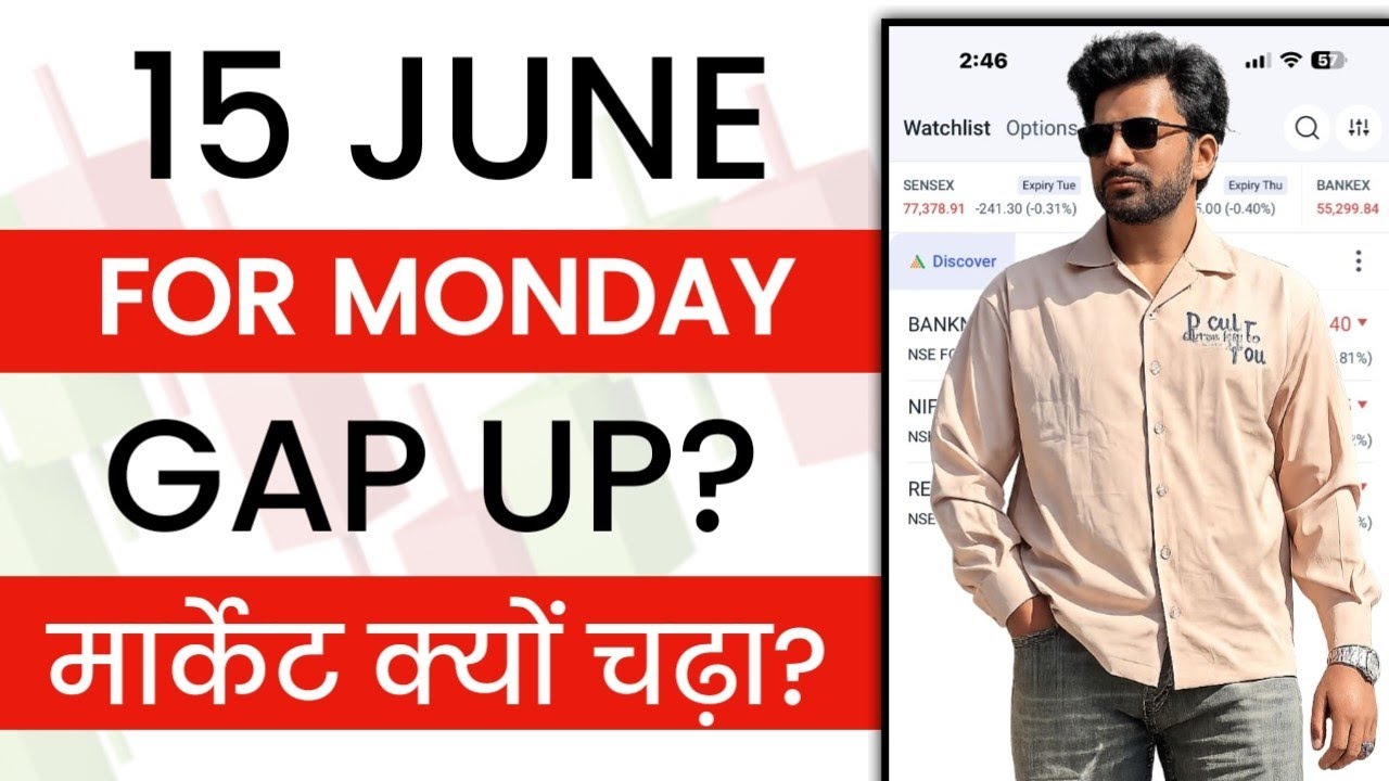 Nifty Prediction and Bank Nifty Analysis for Monday || BTST for Tomorrow || 15 June 2026