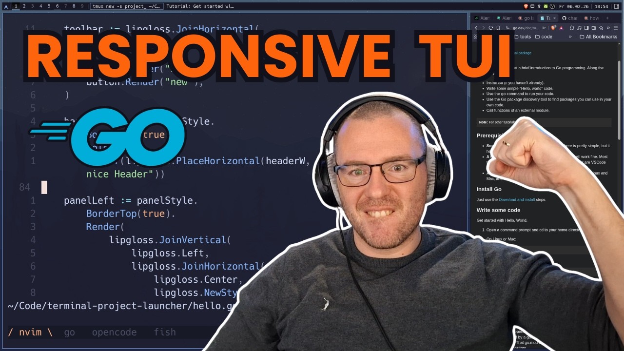 Learning Go by Building a TUI - Full Screen & Responsive Layout