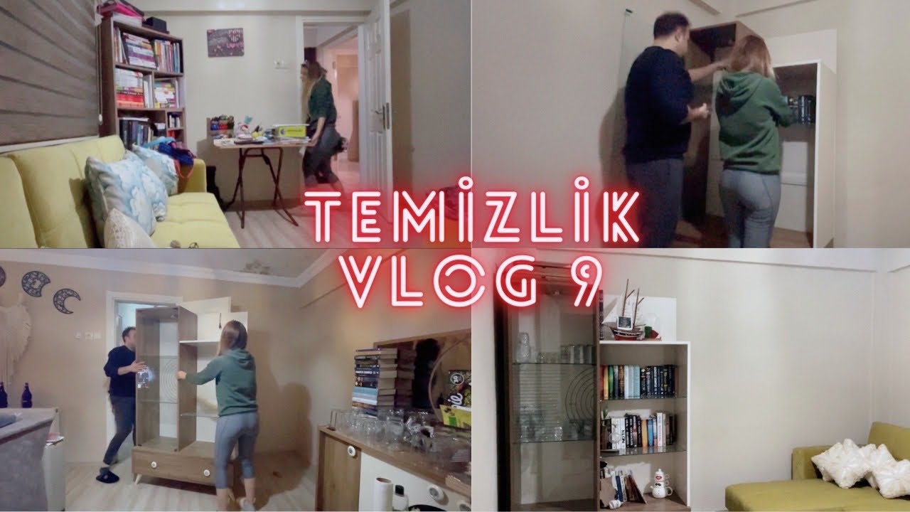TEMİZLİK VLOG 9 | Vitrin Temizliği | Temizlik Videoları | Temizlik Benim İşim Değil 😁