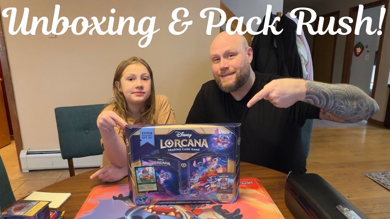 Disney Lorcana - Stitch Gift Set Azurite Sea - Unboxing and Pack Rush!