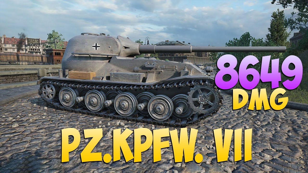 Pz.Kpfw. VII - 6 Фрагов 8.6K Урона - Специалист! - Мир Танков