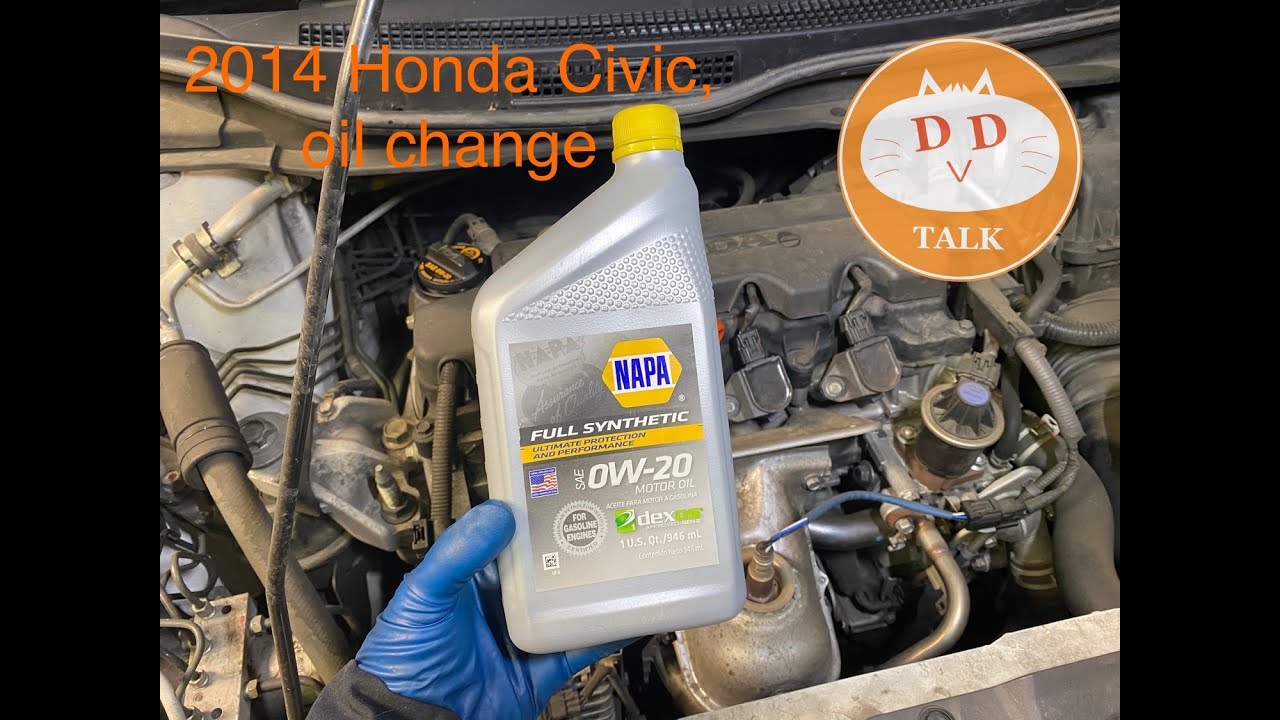 2014 Honda Civic oil change 换机油
