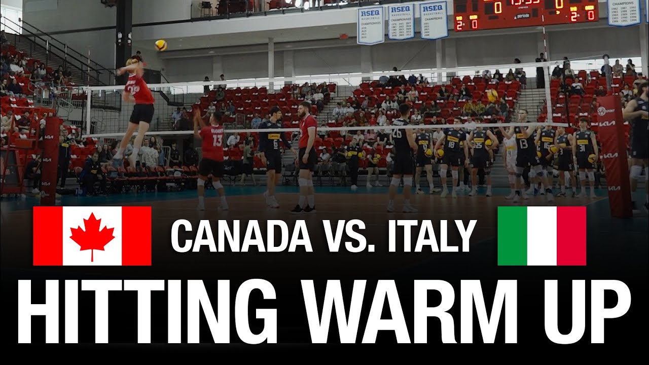 HITTING WARM UP |  🇨🇦 Canada vs 🇮🇹 Italy | 2025 Pre VNL Exhibition