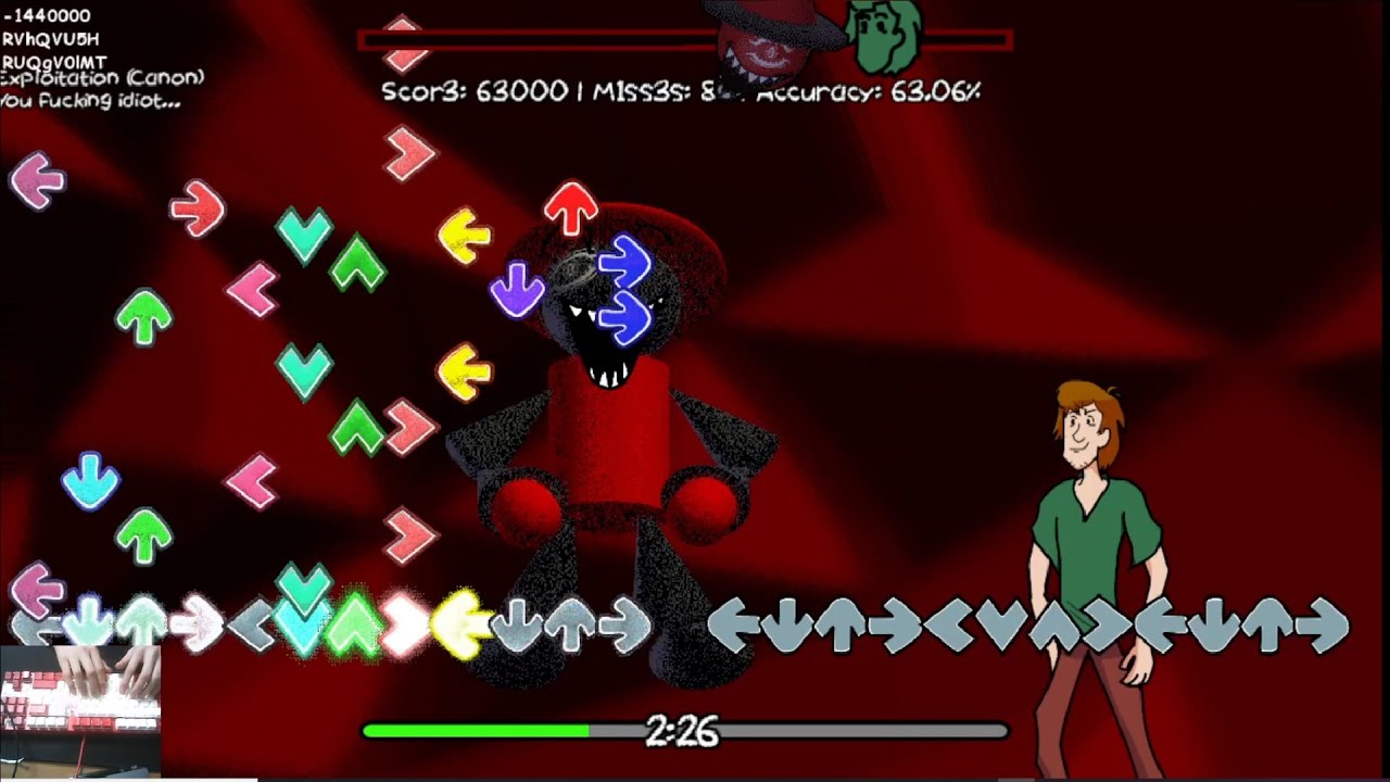 [FNF]EXPLOITATION BUT 12KEYS  CLEAR!!! (no mod chart)