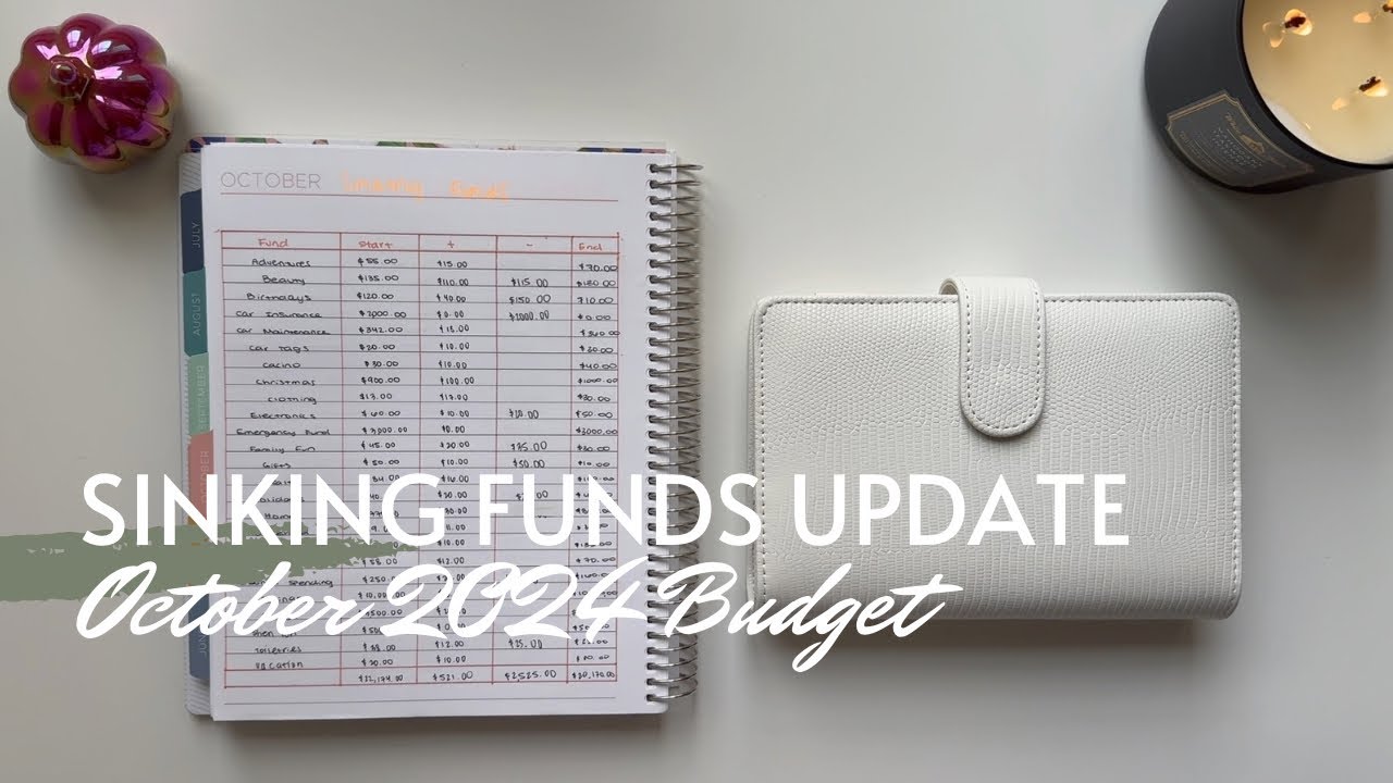 October 2024 Sinking Funds Update| Sinking Funds Counting | October 2024 Budget | Maria's Budgeting