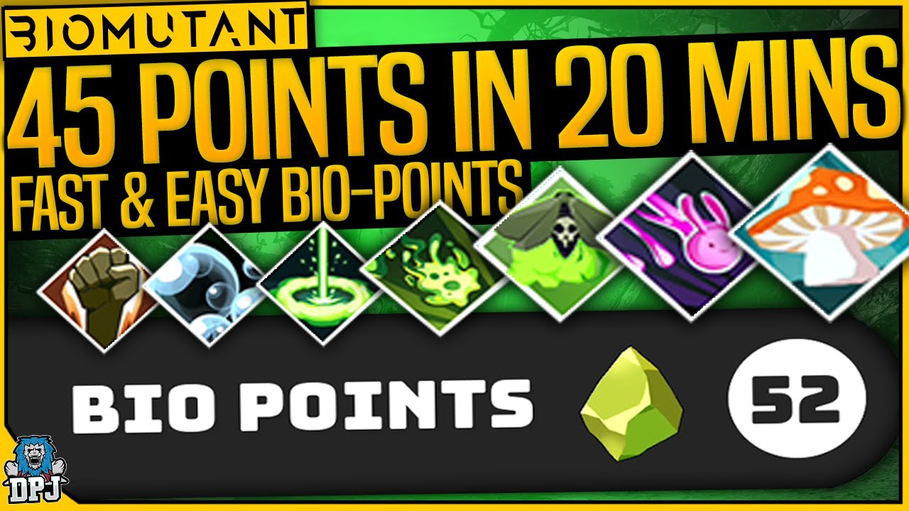 Biomutant: 45+ BIO POINTS In 20 MINS EASY - FAST BIO POINTS - How To Get Abilities FAST & EASY Guide