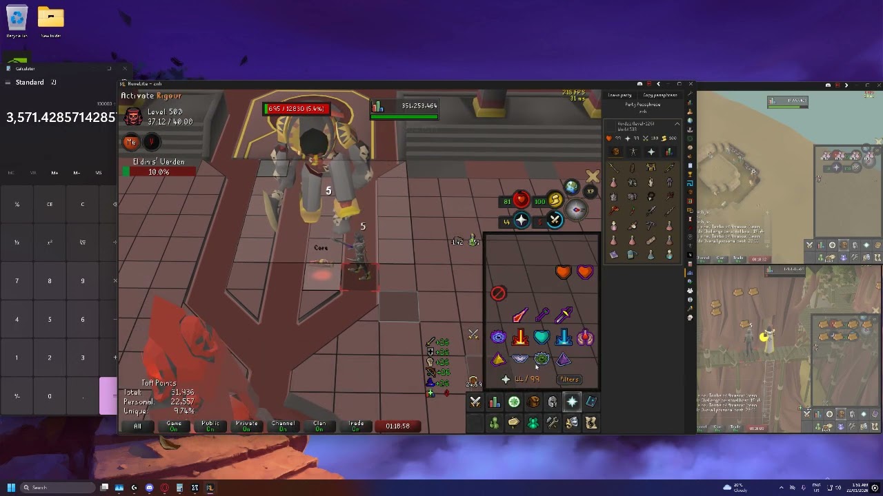 Insane TOA 500+1 20minute warden clutch