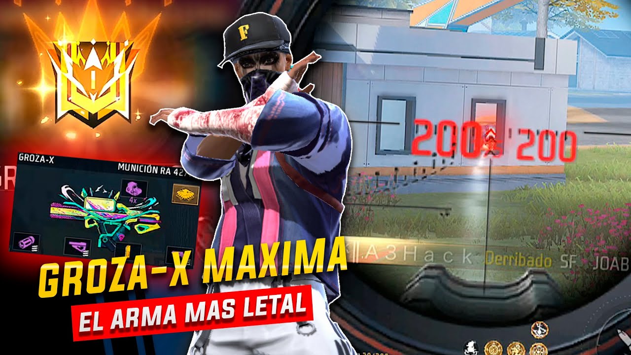 ESTE ES EL MÁXIMO PODER DE LA GROZA - X EVOLUTIVA!! +14 KILLS || FREE FIRE MAX