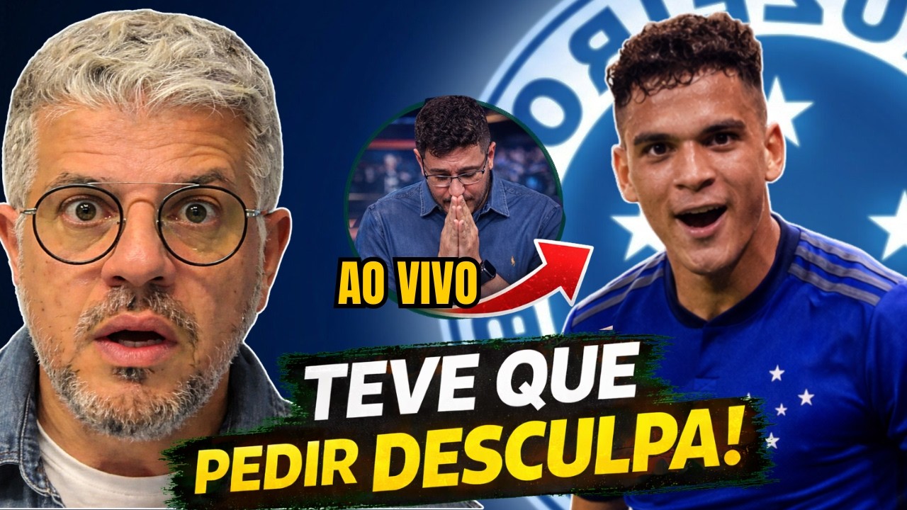 CONSTRANGIMENTO AO VIVO: COMENTARISTA É OBRIGADO A ENGOLIR TUDO E PEDIR DESCULPA A BRUNO RODRIGUES