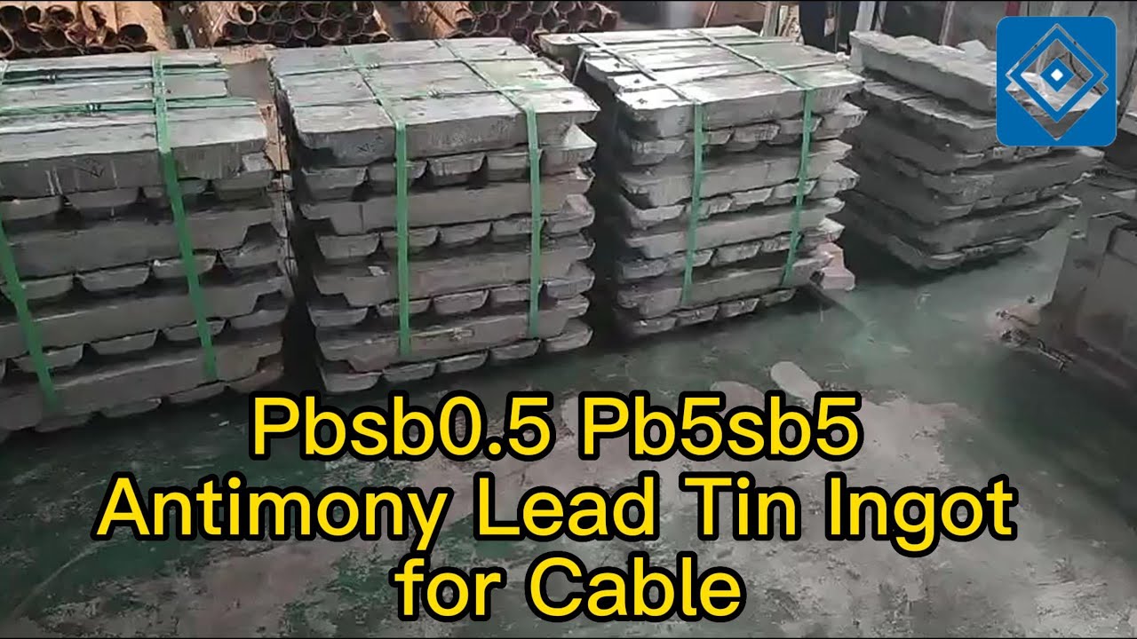 Pbsb0 5 Pb5sb5 Antimony Lead Tin Ingot for Cable