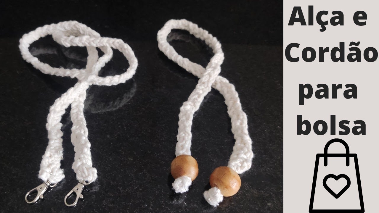 🧶 Trança em crochê para alça e cordão