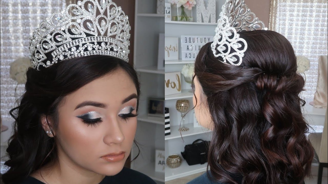 PEINADOS RECOGIDOS FÁCILES ELEGANTES Y MAQUILLAJES PARA QUINCEAÑERA XV GRADUACIÓN FIESTA NOVIA BODA