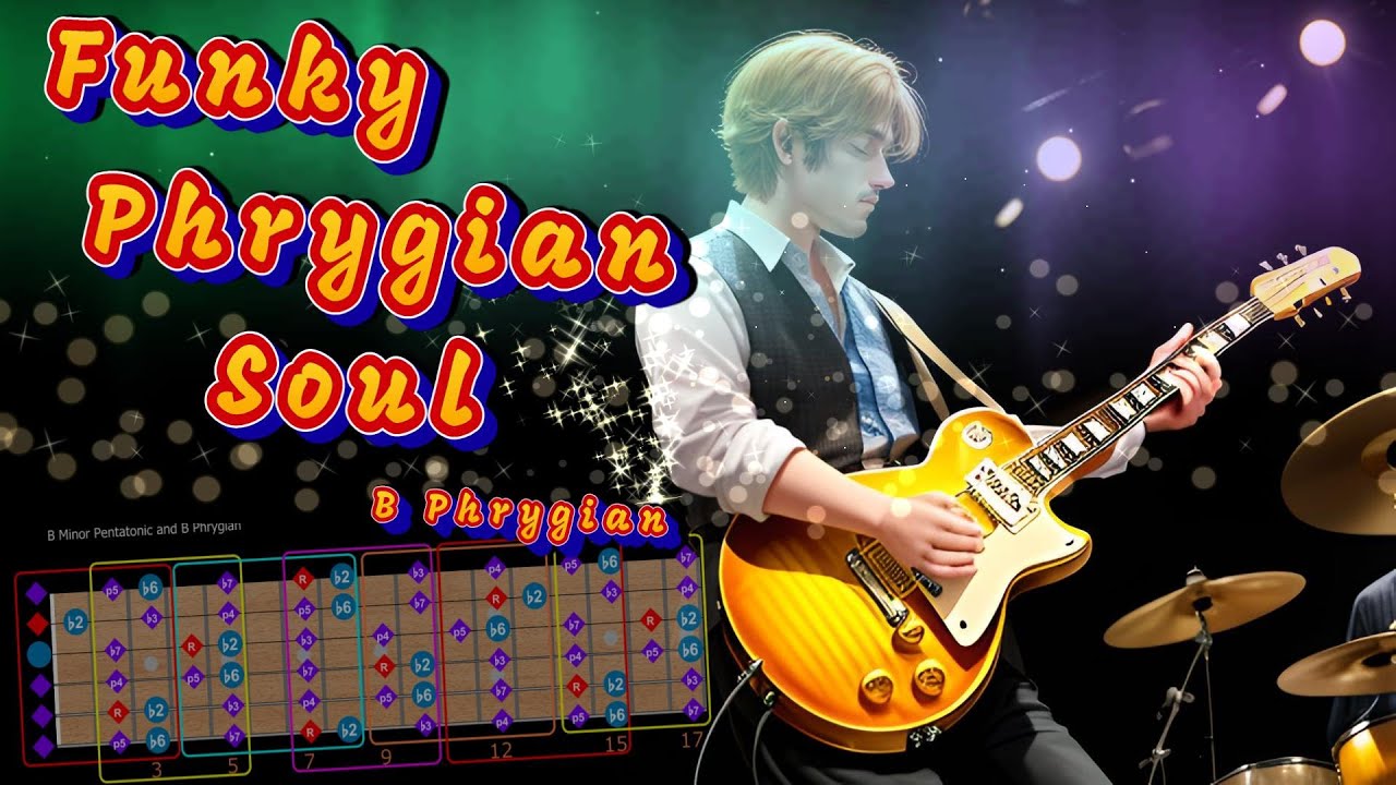 Funky Phrygian Soul Jam | Guitar Backing Track (B Phrygian)