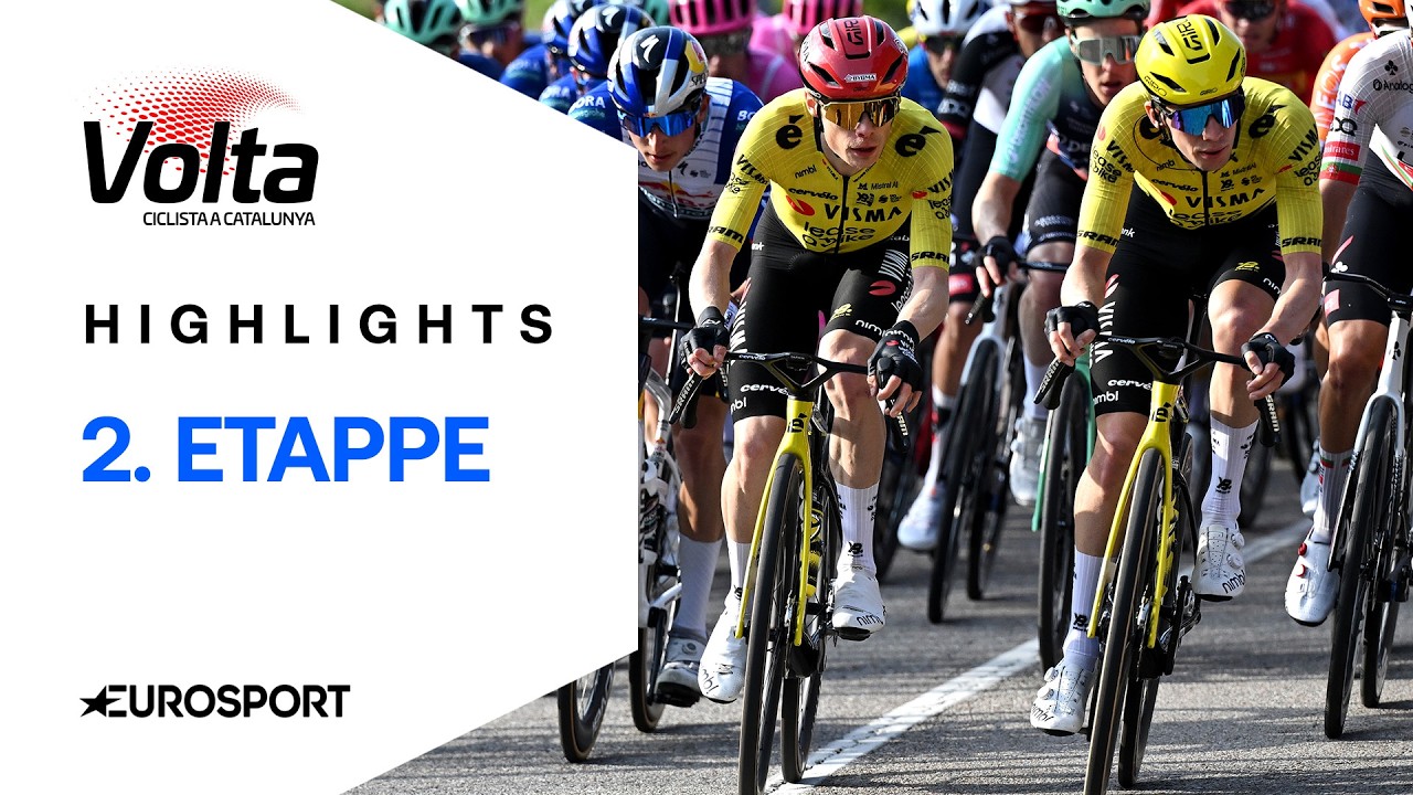 Massensprint entscheidet 2. Etappe | Highlights deutsch | Katalonien-Rundfahrt | Rad
